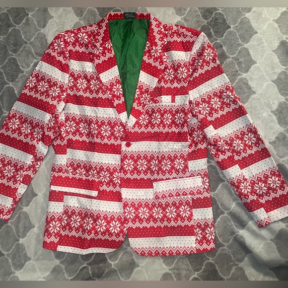 Christmas Light Up Suit Life of the Party Men's Ugly Suit Costume Large - Picture 4 of 15